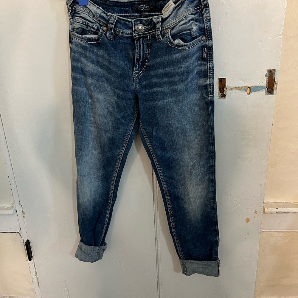 Silver Suki Jeans